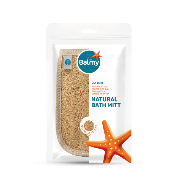 Balmy Natural 100% Loofah Bath Mitt