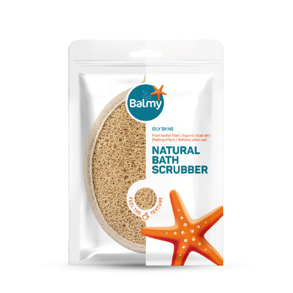 Balmy Natural 100% Loofah Bath Sponge - Circular