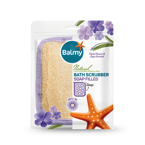 Balmy Natural Bath Scrubber With Soap